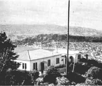 The Receiving Office in 1943 with Wellington City in background