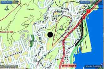 Where ZLW lies in relation to Wellington city