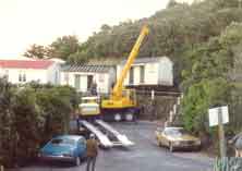 Removal of the accommodation block in 1975