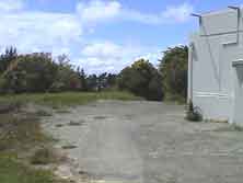 Top of the hill looking towards the start of the access road