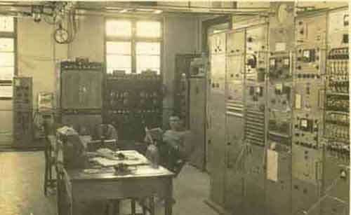 ZLW Transmitter Hall in the 1950s