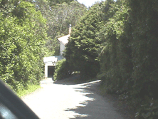 Looking  down to garage